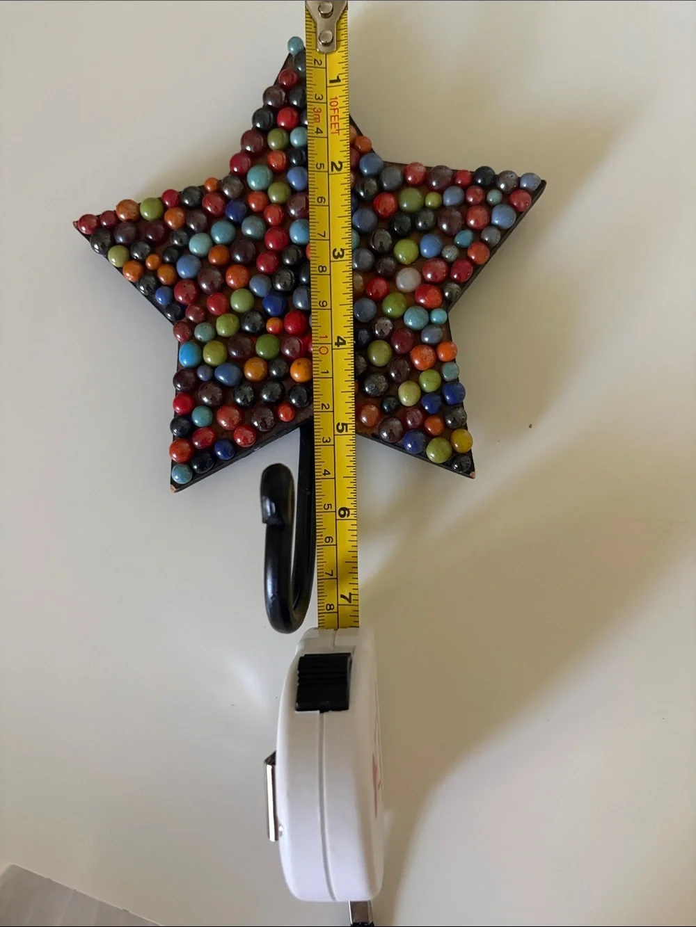 West Elm Beaded Multicolor Star Wall Hook